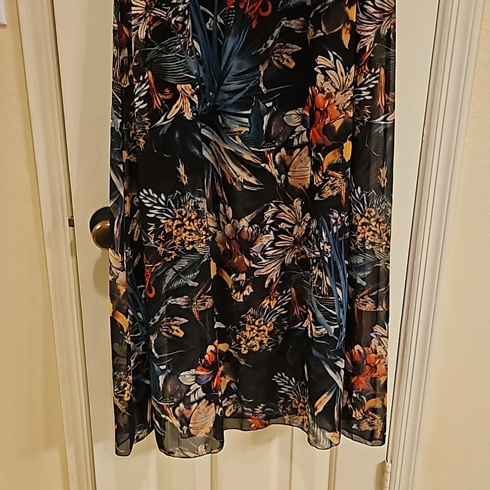 Brand unknown Long Black Floral Sundress Size 2xl - Picture 2 of 11